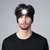 Sweat Headband High Brightness Detachable Light 3 Light-Modes Long Endurance Non-Slip Illumination Breathable