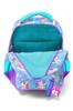 Коралловый детский школьный рюкзак с тремя отделениями, фиолетовый, розовый, единорог, русалка, 23657