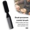 Dual-Use Hair Brush Comb Portable Gentle Cleaning Compact Comfortable Fluffy Beard Comb for Broken Hair