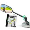 RBRL Folding Aluminum Alloy Bicycle Handlebar and HD Glass Electric Bicycle Rearview Mirror Mirror, Mount, Anti-Vibration Shatter-Resistant,