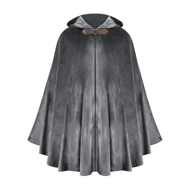 Halloween Hooded Cloak Medieval Cloak Pirate Robe Ranger Costume