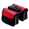 Bicycle Rainproof Front Frame Tube Bag Bike Double Saddle Shape Bag Mountain Bike Cycling Accessories Large Capacity Cycling Bag