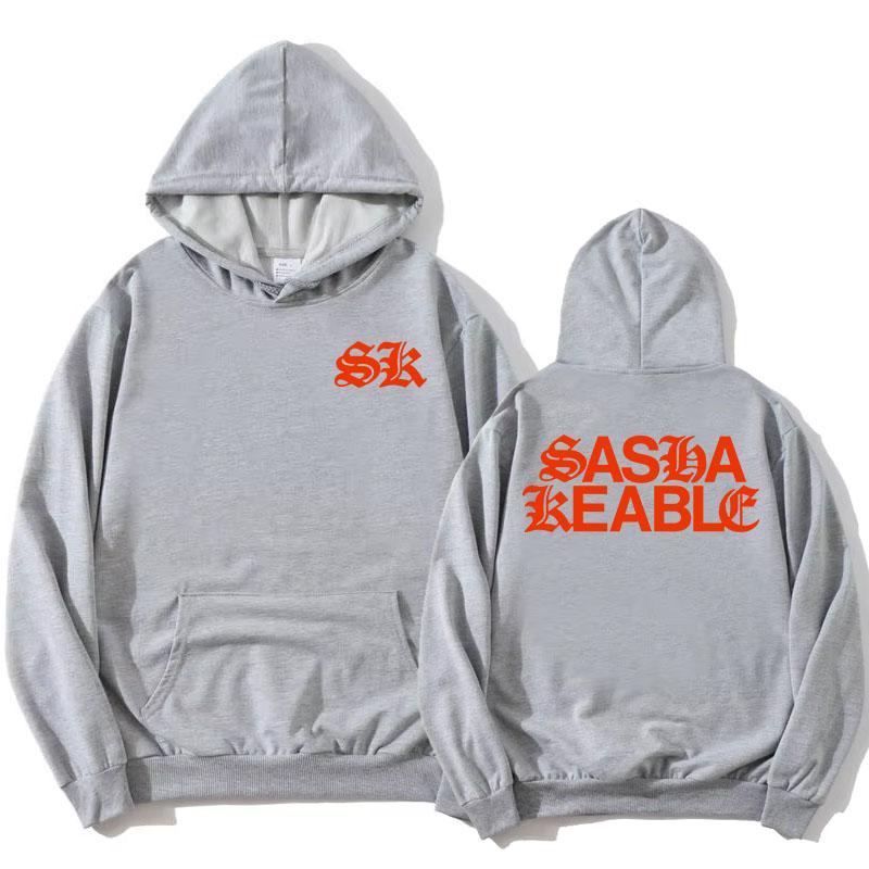 Саша Кибл Певица Принты Толстовки с длинным рукавом и капюшоном Графическая одежда Женская Мужская Осень