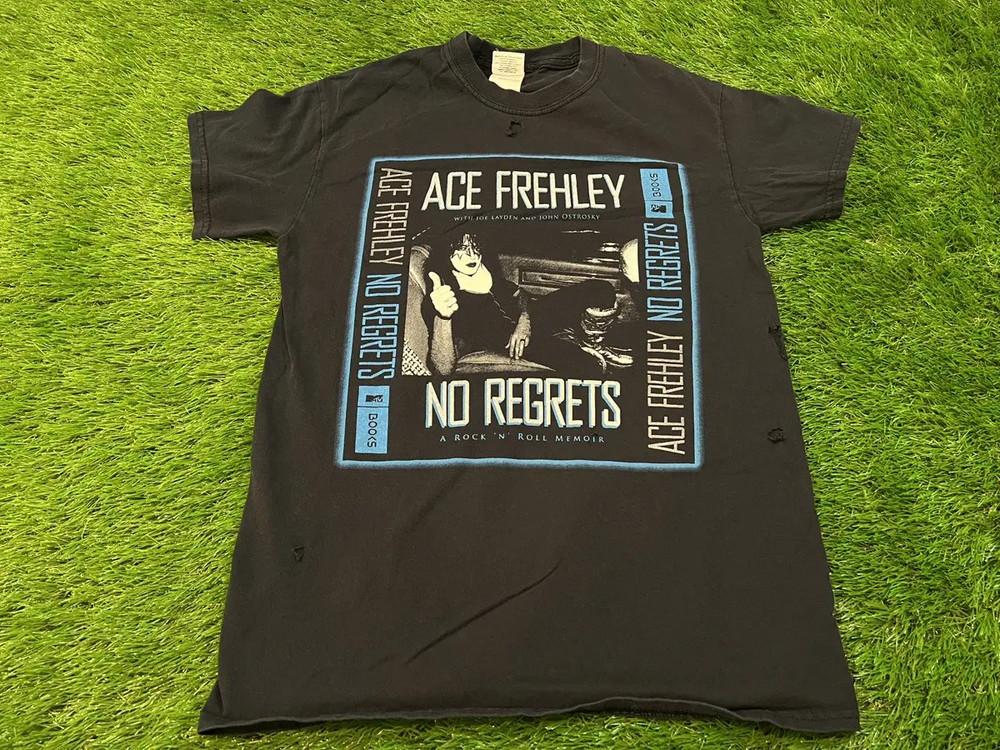 Винтажная футболка Ace Frehley 2011 NO REGRETS MTV Books T-Shirt BL503 Унисекс