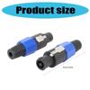 4Pcs Professional 4 Pin NL4FC Speaker Twist Lock Plugs 4 Poles Speaker Adapter Connectors 4 Poles Speaker Twist Connector