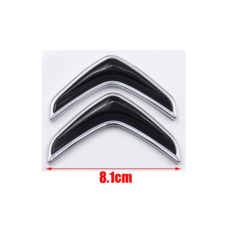1pcs ABS new 8.1cm 11.5cm Citroen Car Rear Bumper tail door trunk car rear Emblem sticker styling Accessories