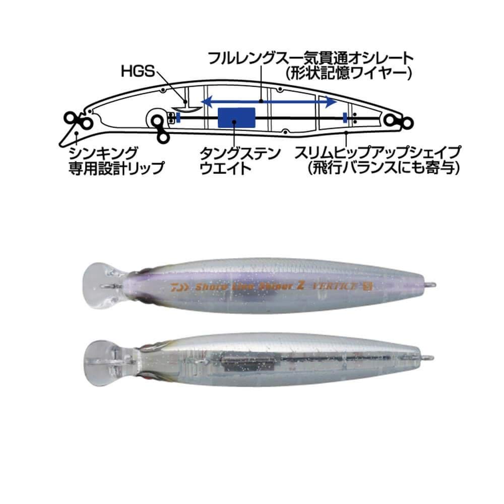 Daiwa Приманка Sea Bass Minnow Shoreline Shiner Z Vertis 80S 3D Inakko