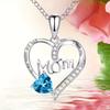 Rhinestone Decor Heart-shaped Pendant Necklace,The Perfect Gift for Mom,Her: Valentine's Day, Anniversary,Birthday,Mother’s Day