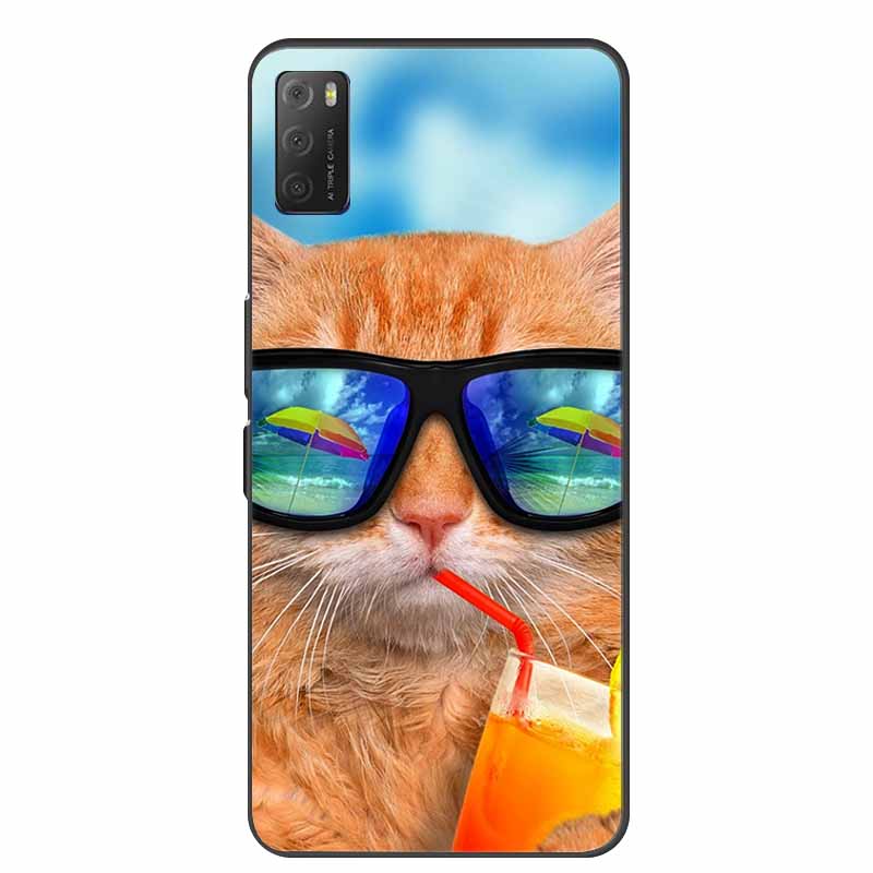 For TCL 20E Cases 20Y 20S 20B 20L Fashion Soft TPU Silicone Cartoon Phone Cases For TCL 20Y Cover Bumpers Fundas 20 E TCL 6125F