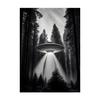 UFO Glow Strangely In the Dark Series TV Movie Poster Alien Spacecraft Captures People Research Pictures Wall Canvas Art Decor