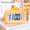 Cartoon Alarm Clock Date/Week Show Time Management 12/24 Hour Unique Spaceman Shape Kids Room Electric Desktop Home Supply