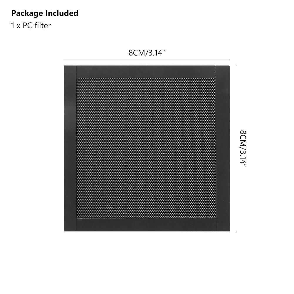 Вентилятор ПК Пылевой фильтр Корпус компьютера Магнитная рамка Пылевой фильтр Ультратонкая сетка из ПВХ Компьютерные аксессуары