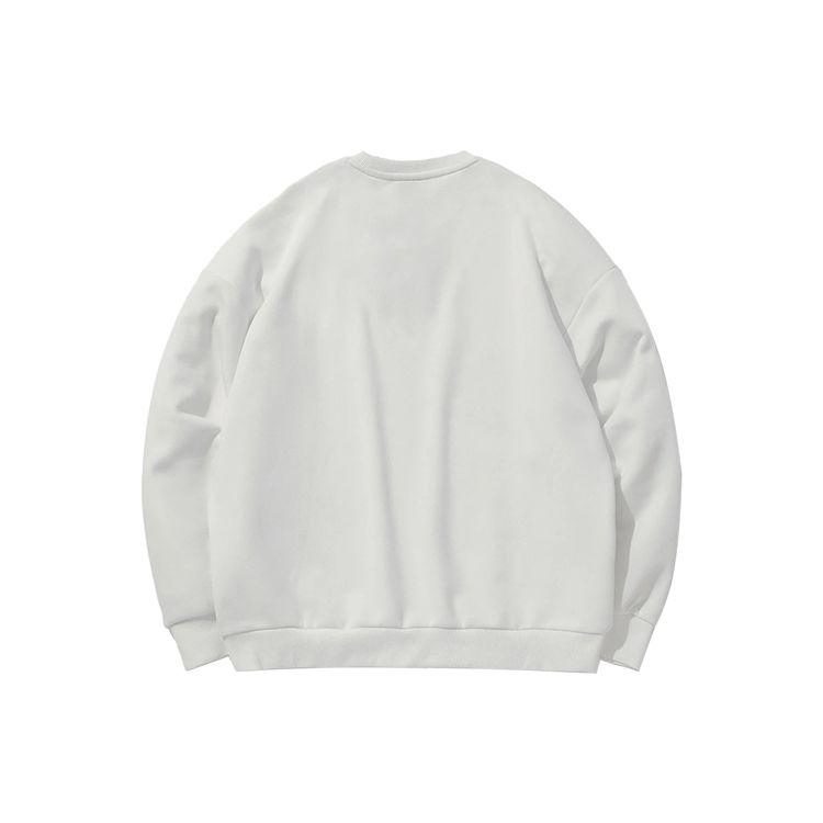 Li Ning Sports Lifestyle Series Loose Fleece Warm Casual Pullover Hoodie Unisex Hoodies White AWDP932-29