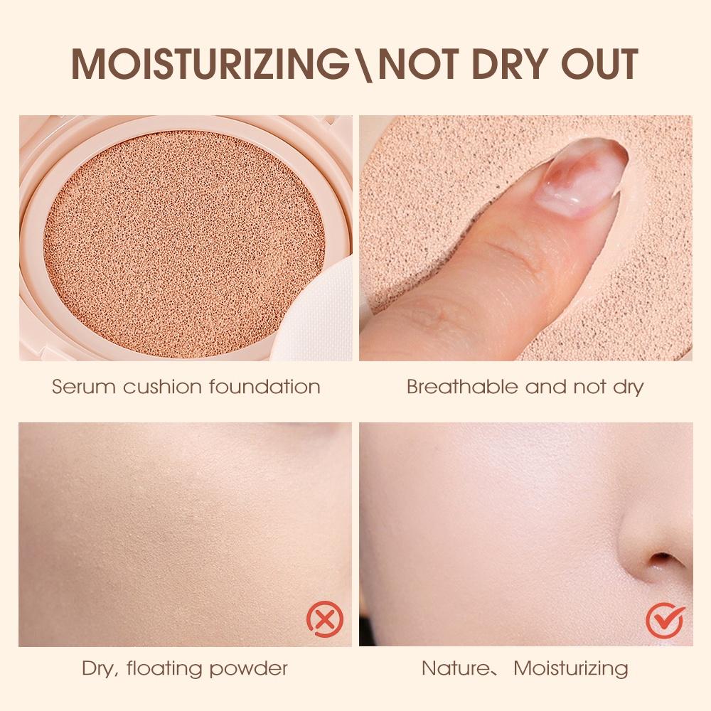 O.TWO.O Air Cushion BB Cream Natural Long-lasting Waterproof Brighten 3 Colors Cosmetics for Women