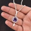 Iolite Gemstone Mother Gift Birthday Engagement Wedding Pendant Sterling Silver PP-4-9