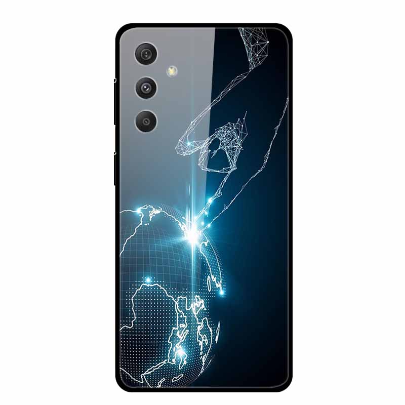Glass Case For Samsung Galaxy A16 5G Phone Case Soft Bumper Tempered Glass Hard Back Cover For Samsung Galaxy M55 S25 Plus Case