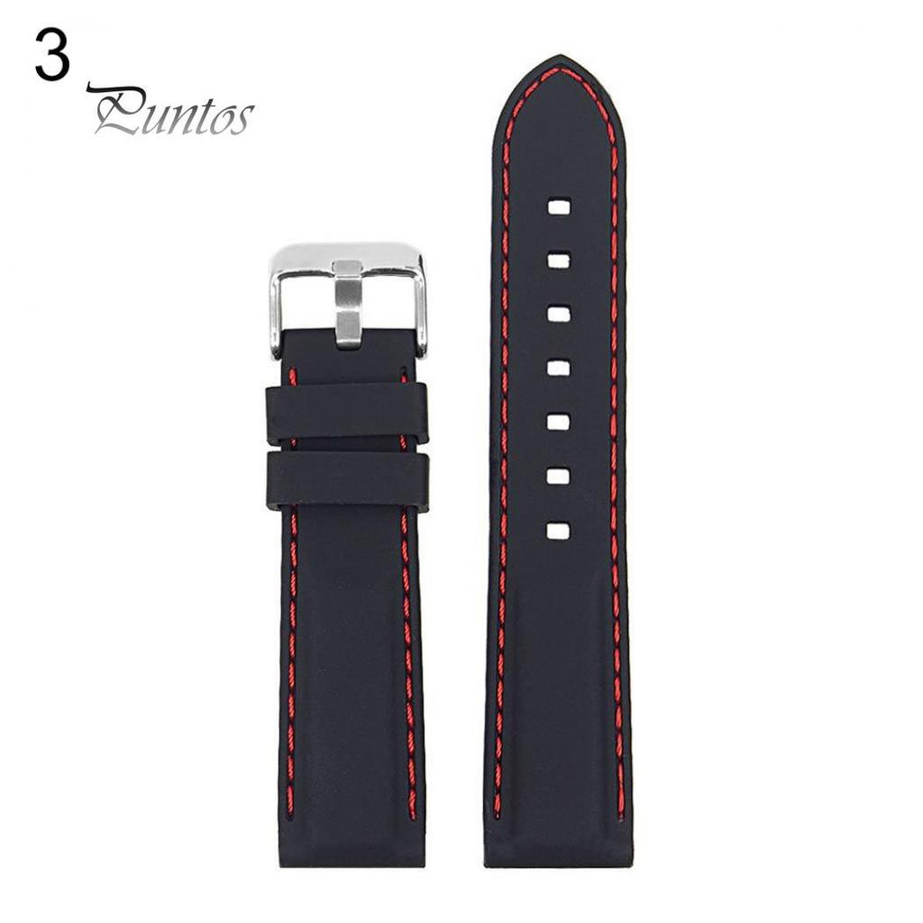 Fashion Soft Silicone Watch Strap Band Buckle Watchband Replacement Wristband