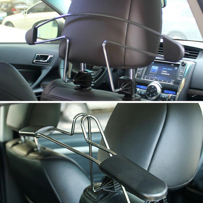 Вешалки для заднего сиденья автомобиля, выдвижная съемная вешалка для одежды, экономящая место, вешалка для заднего сиденья для костюмов, рубашек, свитеров