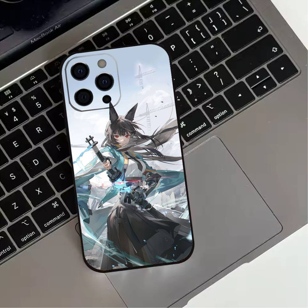 Zenless Zone Zero Мияби Хосими Чехол для телефона для iPhone 17,16,15,14,13,12,11 Plus,Pro Max,XS,Мягкий силиконовый черный чехол