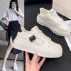 Белые туфли на платформе для детей Ins Tide весна-осень новые универсальные дышащие повседневные туфли для сноуборда