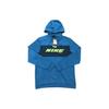 Logo Print Casual Sport Hoodie Men Tops Blue CZ1485-301