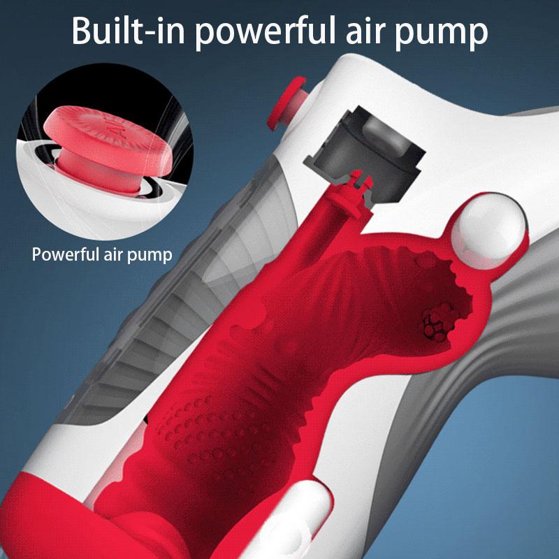 JIUAI Настоящий оральный минет, мужской мастурбатор, глубокая глотка, контроль воздуха, вакуумное сосание, вибрирующая секс-машина, секс-игрушка для мужчин