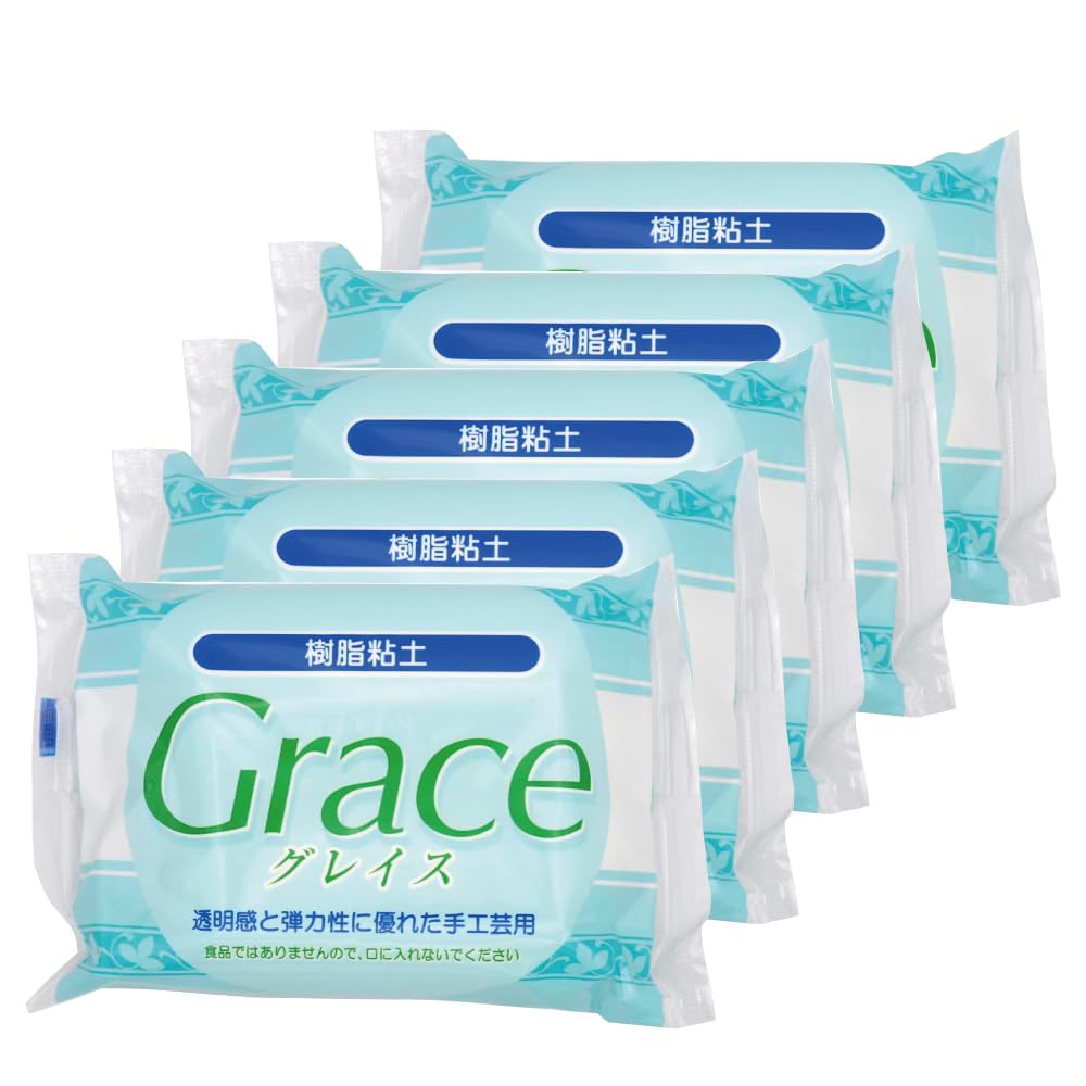 Полимерная глина Grace, 200 г, Набор из 5 штук, Nissin Associates, 858