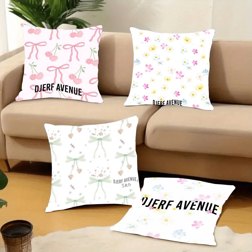 Djerf Summer BerriesS Print Avenue Pillow Case Plush Fabric Soft Pillowcase Double Sided Print Cushion Cover Household Gifts