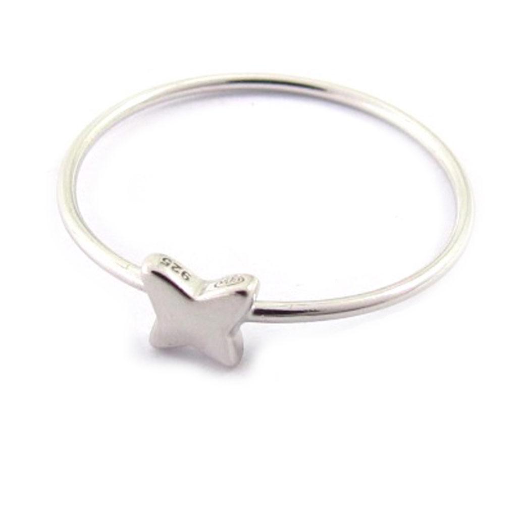 Серебряное кольцо "Бабочка"