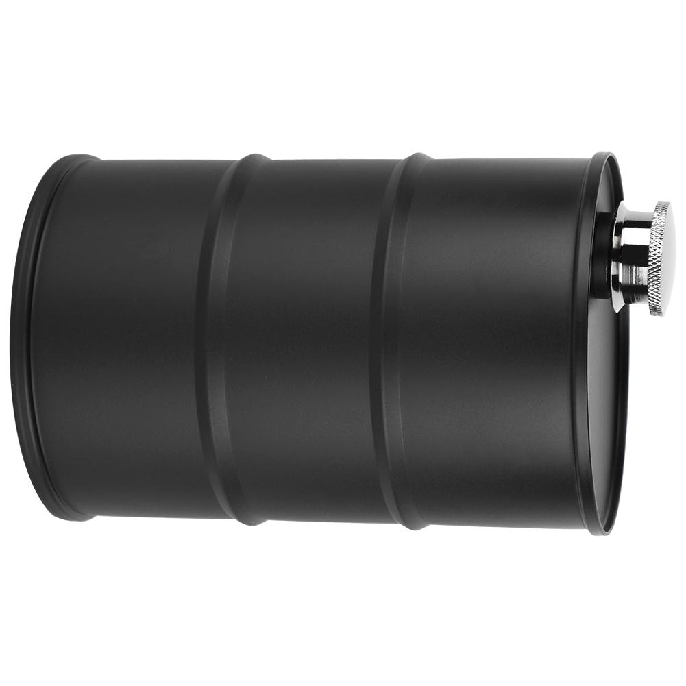 700 мл портативная фляжка из нержавеющей стали для пива, вина, ликера с герметичной крышкой(черный)