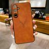 Чехол для телефона из искусственной кожи с тиснением оленя для Samsung Galaxy S25 S24 S23 S22 S21 FE Ultra Plus A56 A36 A26 A16 A55 A54 A53 A52S