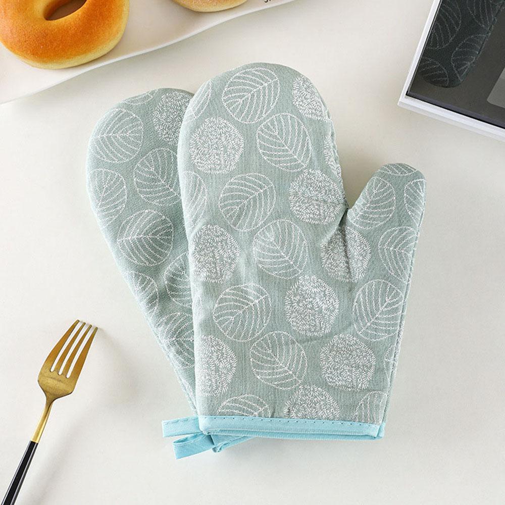 2 шт. толстые термостойкие перчатки, перчатки для микроволновой печи, противоожоговые перчатки с принтом, кухонные перчатки для выпечки в духовке