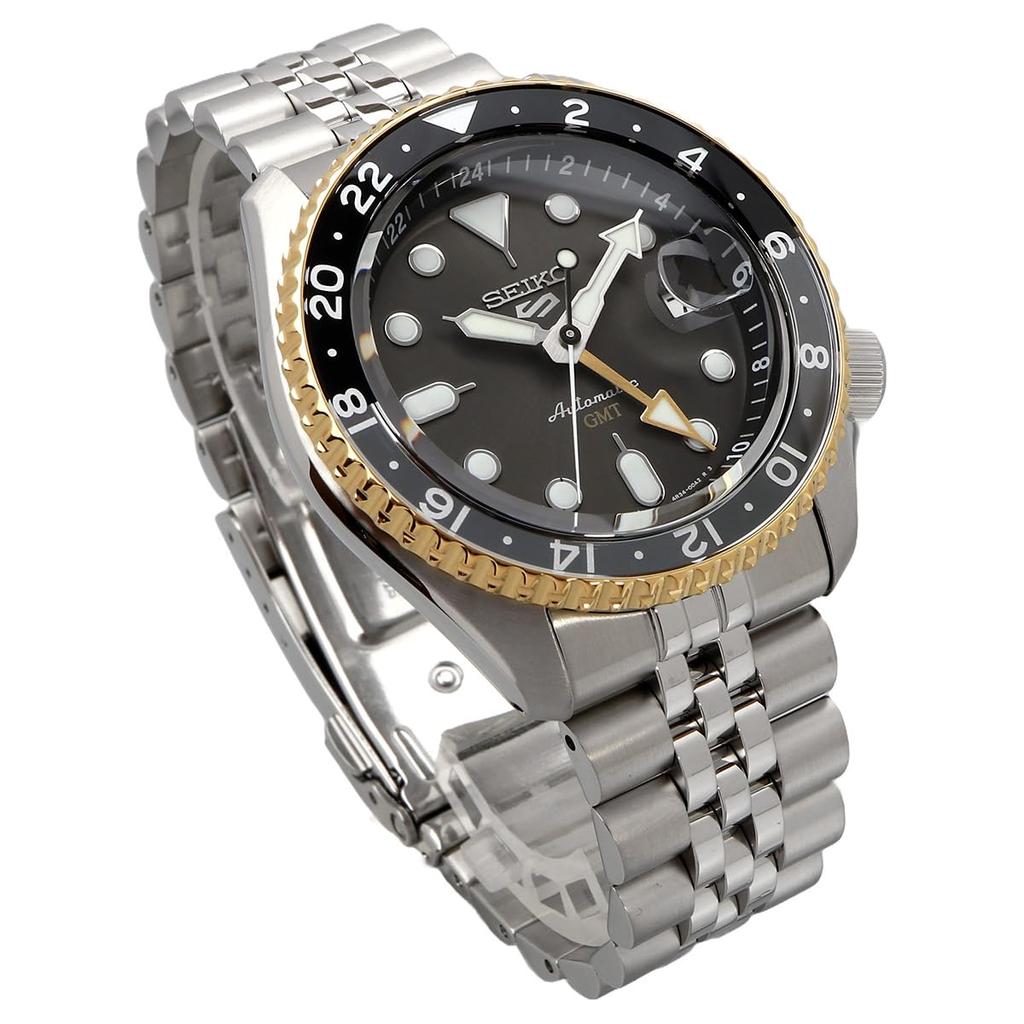 SEIKO 5 SPORTS SKX Sports Style GMT Model Automatic Mechanical Watch Seiko Five Sports Made In Japan SSK021 Gold Bezel Overseas Model [Seiko] Men's