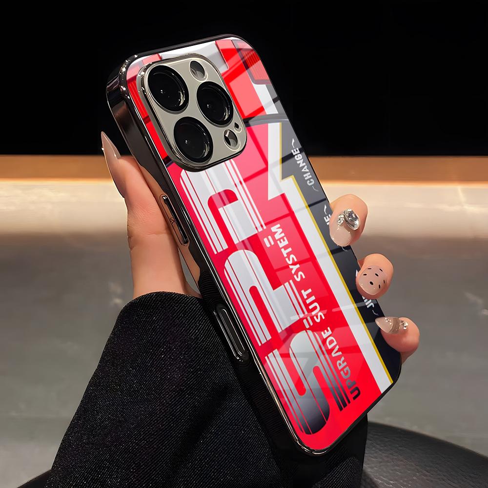Чехол для телефона Dekaranger SPD Morpher Роскошный стеклянный чехол для iPhone 17 16 15 14 13 12 11 Pro Max Покрытие Рамка Чехол