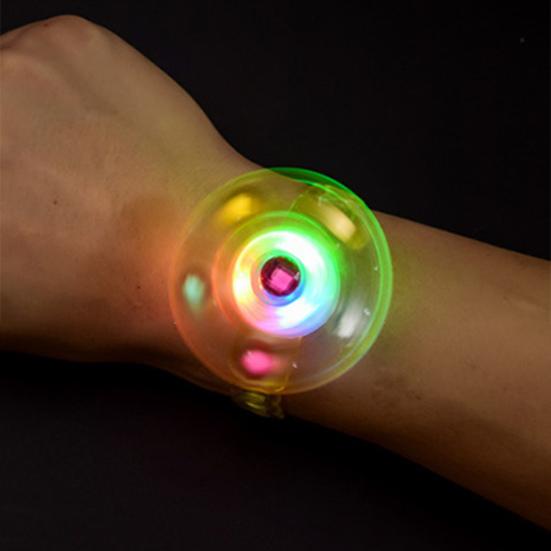 Spinning Top Luminous Ring Wrist Band Adjustable Portable Fidget Spinner Toy Bracelet