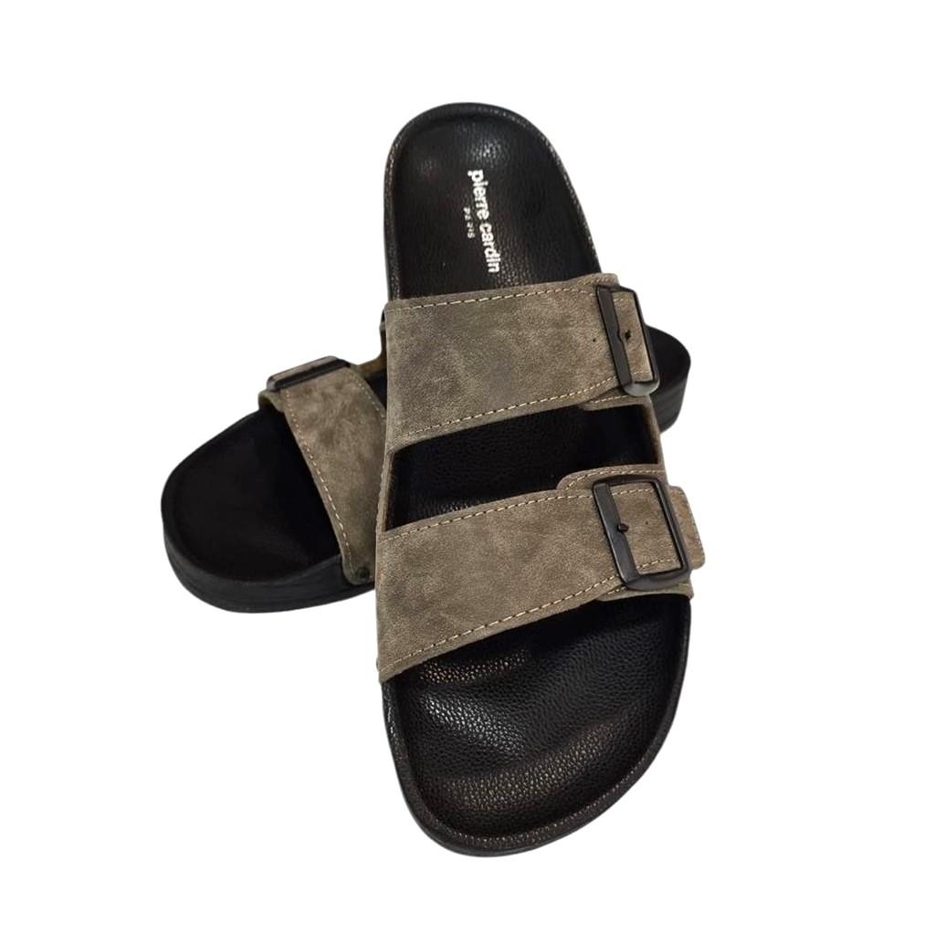 Pierre Cardin Мужские тапочки с двойным ремешком и регулируемой анатомической подошвой