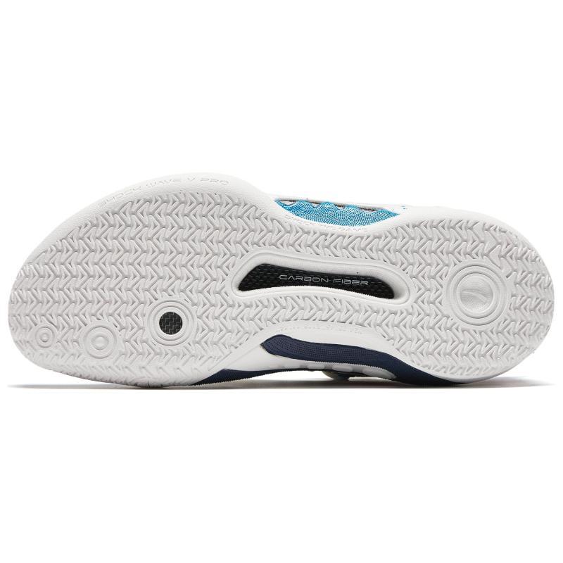 Anta Кроссовки для баскетбола Shock Wave 5 Pro, амортизирующие, износостойкие, низкие, мужские, белые, синие, красные, кроссовки 112421111S-4