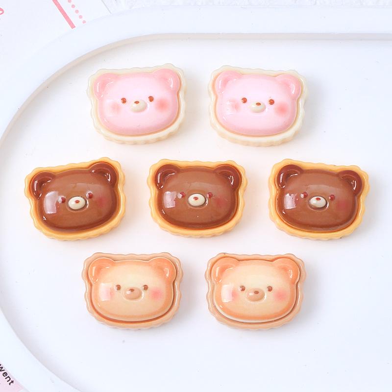 Little Bear Resin Accessories: Biscuit Toy Cream Glue for Phone Cases, Jewelry, Hair Clips, and More