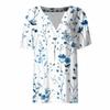 Women's T Shirt Tee Printed Short Sleeve Daily Weekend Fashion Basic V Neck Regular Top