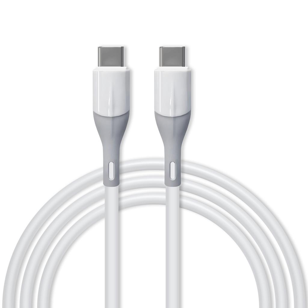 Неломающийся силиконовый USB Type C кабель для передачи данных на высокой скорости, совместимый с Xiaomi Redmi и другими смартфонами, зарядный кабель