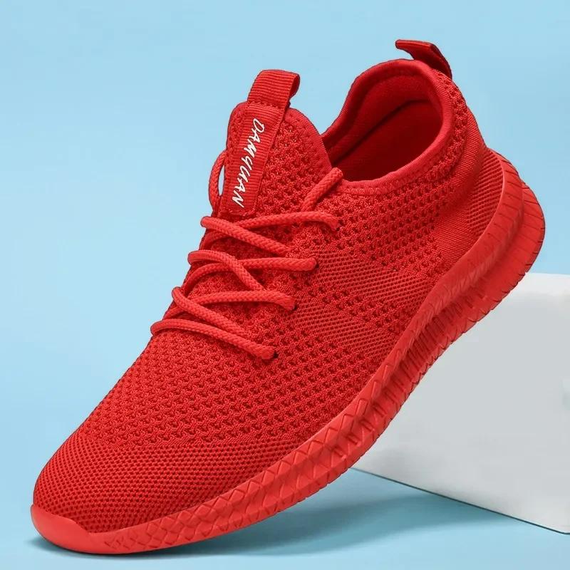 Fashion Fujeak Hot Sales Men Sneakers Mesh Casual Shoes Plus Size Vulcanize Shoe Walking Sneakers Black Men Running Tenis Masculino