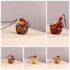 Mini Zodiac Horse Pendant Chinese Style Green Sandalwood Phone Chain Wooden Horse Keychain  Friends
