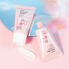 Солнцезащитный крем SPF50 Сакура для лица и тела 1,06 унции Натуральное увлажнение Водостойкая Защита кожи от солнца Защищает Успокаивает