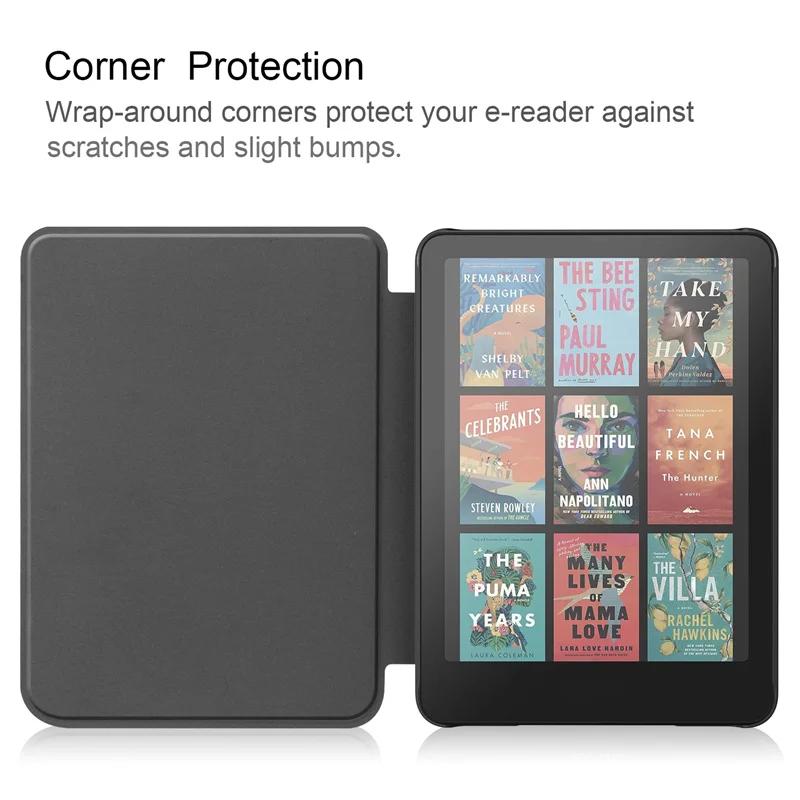 Funda For Kindle Paperwhite 2024 Case 7 дюймов PU Leather Flip Smart Cover For Coque Kindle Paperwhite 2024 12th Generation Case