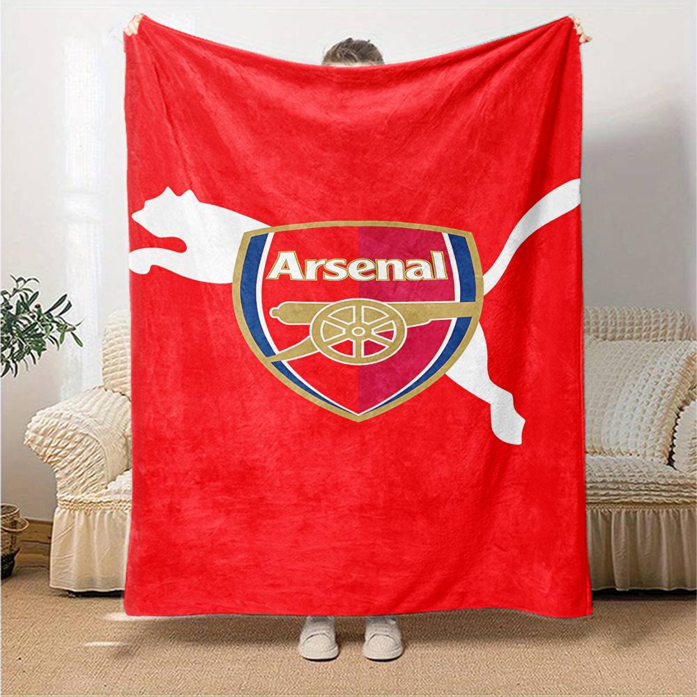 Arsenal Blanket Comfortable Great for Seaside Bed Picnics Four Seasons Multipurpose Warmthful Decor Gifts For Family Or Friends