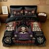 Re Zero Pattern Bedding Quilt Set Quilt Cover Pillowcase Home Birthday Gift(1 * duvet cover + 2 * pillowcase, without core)