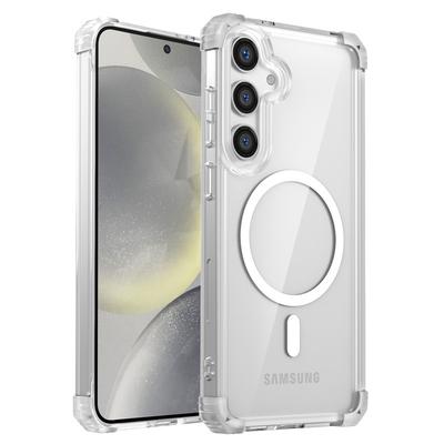 Подходит для Samsung S25 Прозрачный Магнитный Чехол для Телефона Samsung Note20 Ultra Защитный Чехол для Беспроводной Зарядки