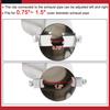Universal Chrome Curved Exhaust Tail Muffler Tip Pipe 0.75" to 1.5" Pack of 1