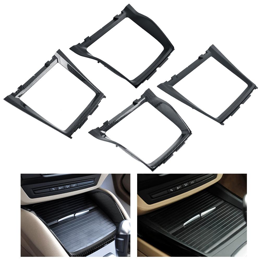 For BMW X5 E70 Cup Holder Cover Car Cup Holder Bezel Car Interior Decoration Black Carbon Fiber Functional Cup Holder
