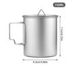300ML/450ML/750ML Outdoor Water Cup Titanium Camping Picnic Mug Portable Beer Cup  Camping